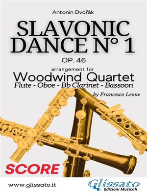 cover image of Slavonic Dance no.1--Woodwind Quartet (Score)